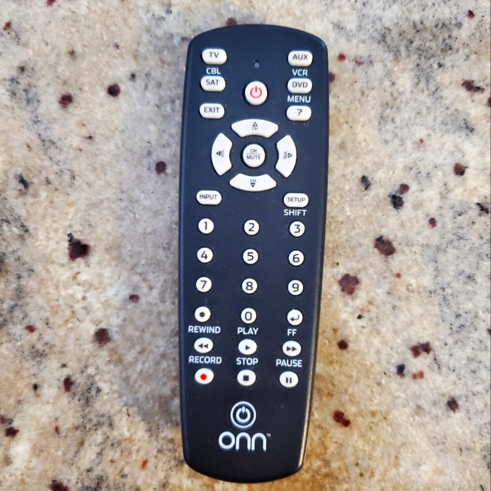 Onn Universal Remote Control‎ ONA12AV058 4 Device For TV DVD VCR Cable Sat